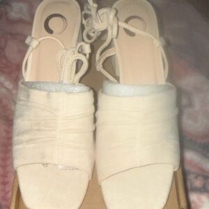 Journee Collection Cream Women's Sandals